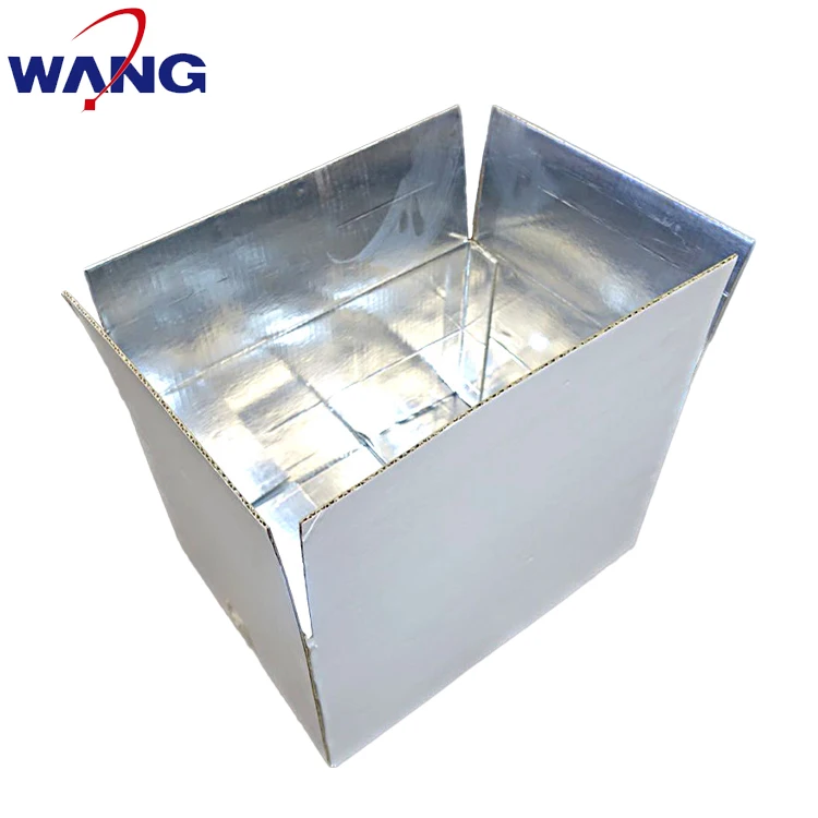 Wholesale waterproofing frozen transporting shipping cold chain insulation box paper thermal cardboard