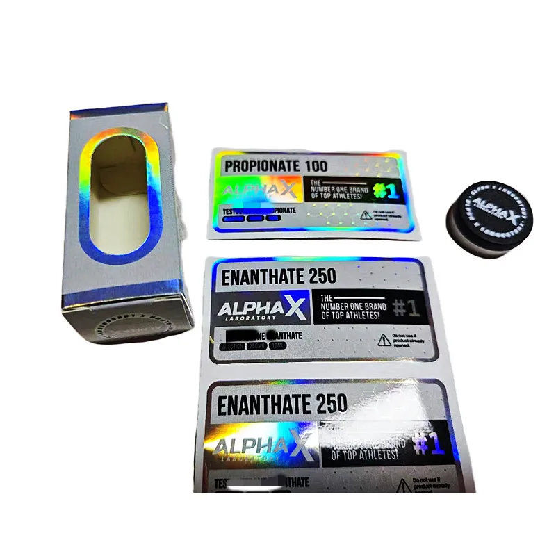 Custom Printed custom logo hologram 10ml vial paper box,vial labels and boxes