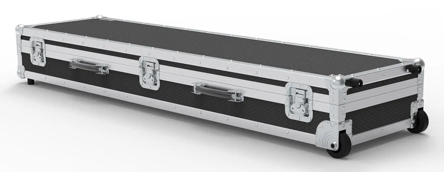 High quality Aluminium Piano Flight Case for digital piano Keyboard Rolling Piano Road Case