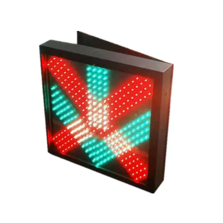 
Stainless Case 600mm Red Cross Green Arrow Stop Go Traffic Toll Station Indicating Light 