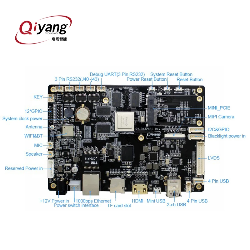 Горячая Распродажа RK3288 MCU arm Встроенная Материнская плата android для дисплея