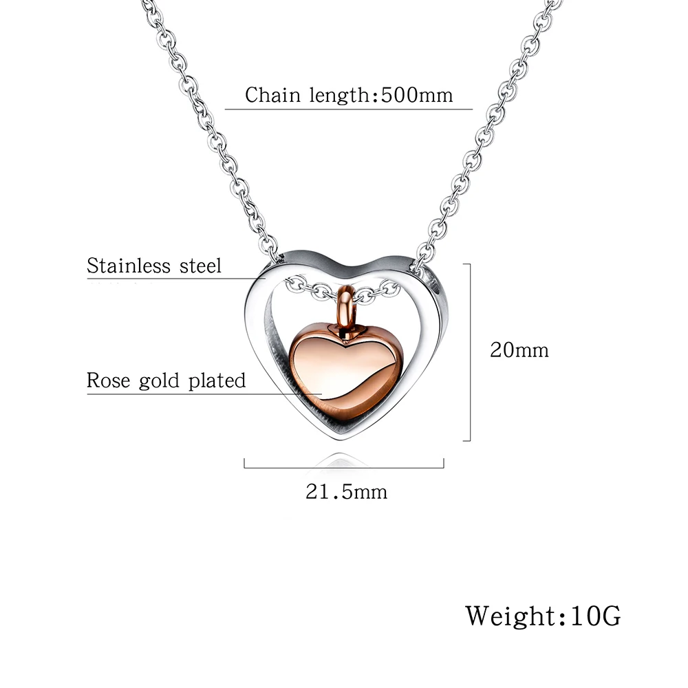 
pet Locket Heart cremation memorial urn ashes necklace jewelry keepsake pendant human 