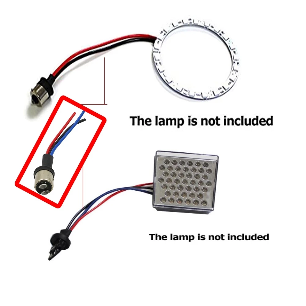 BA15S 1156 BAY15D 1157 Connector Male Adapter Wiring Harness for Car Motorcycle Headlight Tail Lamp Turn Signal Lights Retrofit
