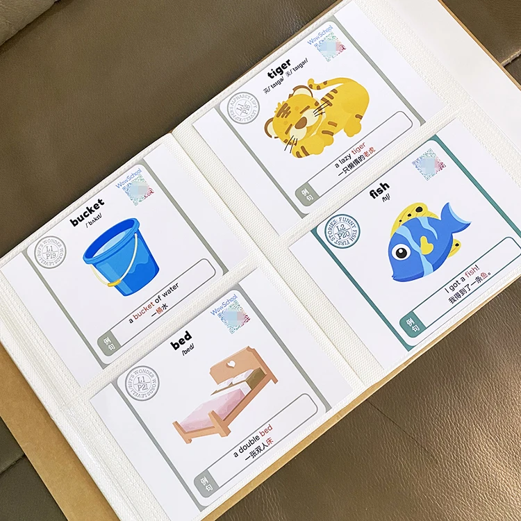 Factory Wholesale Custom Printing Learning Flash Card For Children