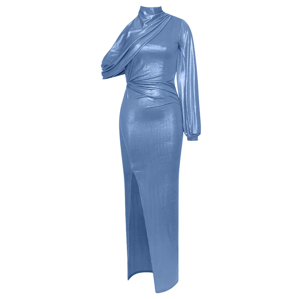 new women sexy birthday party pink evening dress sexy nude beautiful woman evening dresses women long