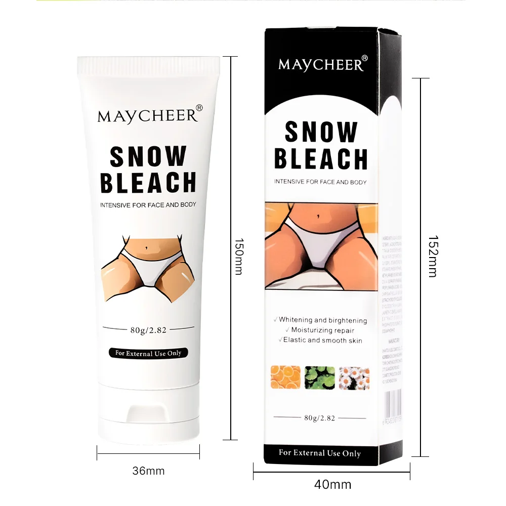 Maycheer High Quantity 80 ml Whitening Face Cream Skin Whitening Cream Face Underarms Bikini Area Intimate Body Whitening Cream