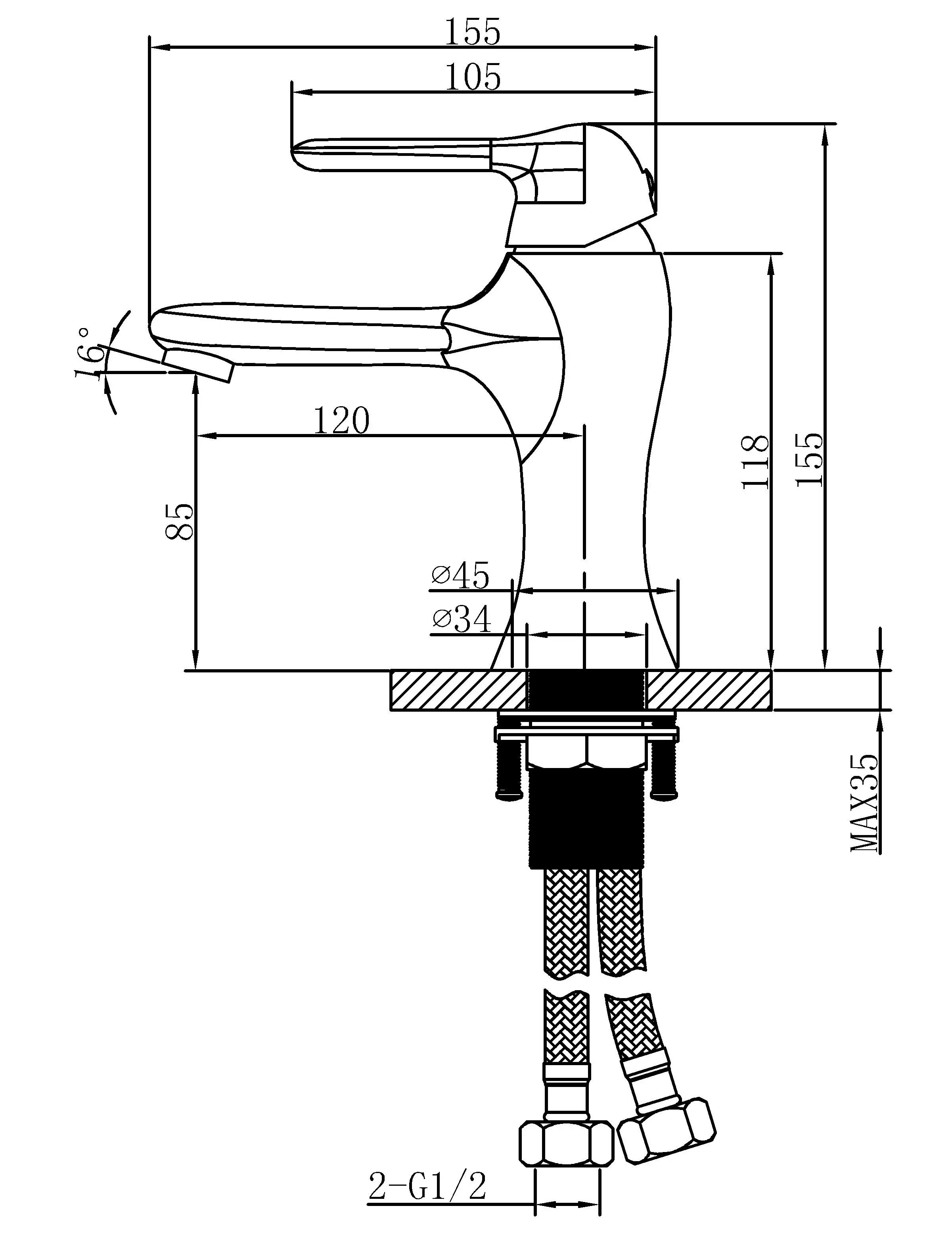 New Basin Faucet Bathroom Faucet Sanitary Ware Water Tap Water Faucet Hz79 1101A