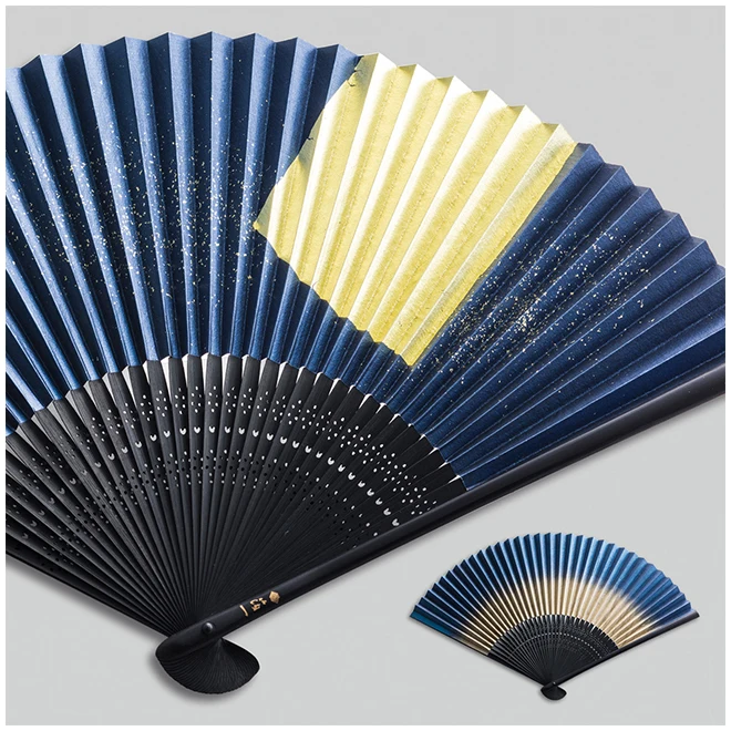 Japanese style handmade paper decorations hand folding clip fan