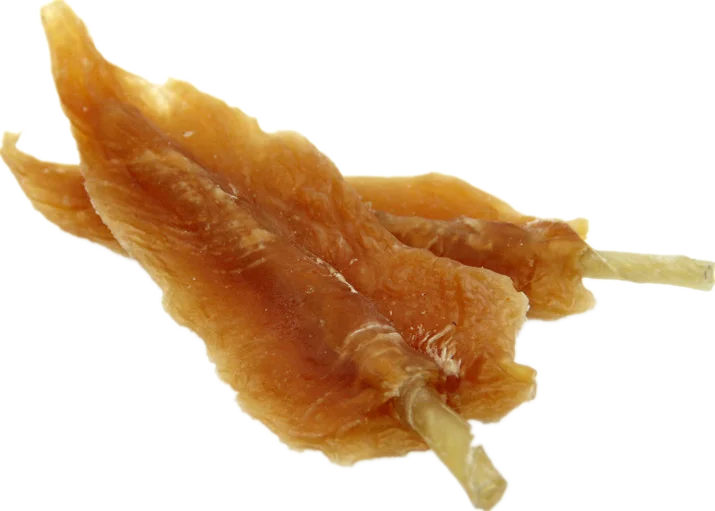 Chicken Breast Jerky Inserted by Twisted Rawhide dogs chew treat