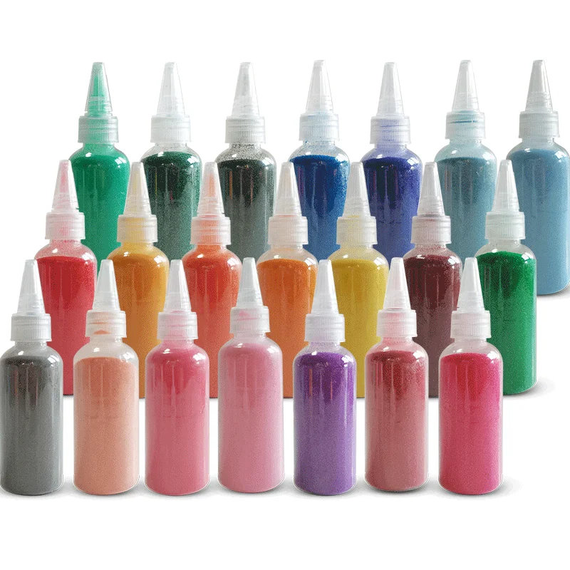 High quality colored sand with castle sand toys for kids