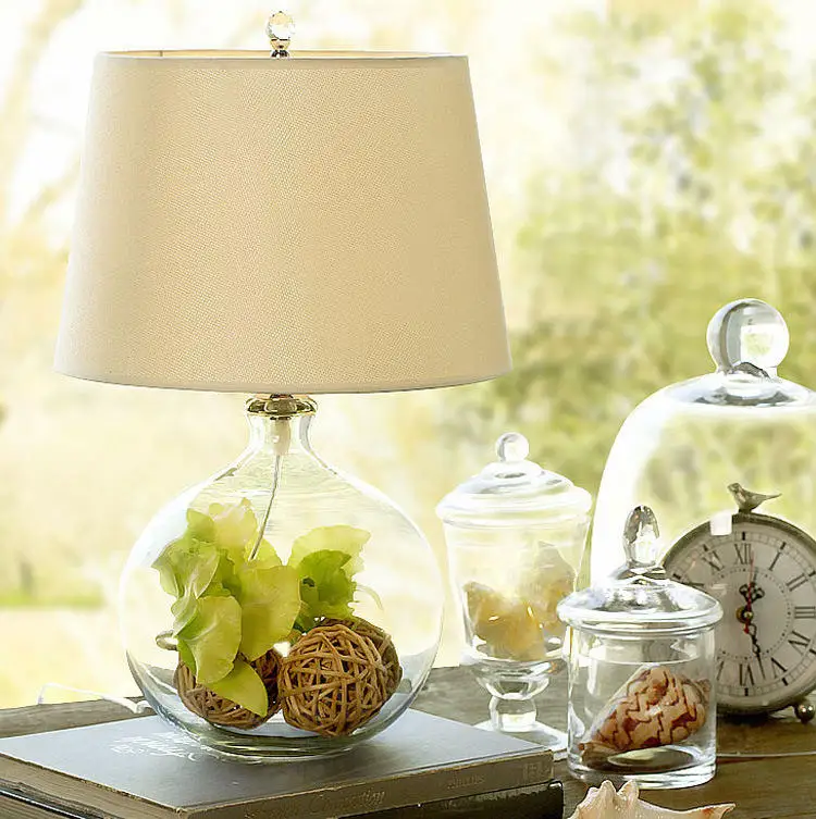 Bedroom Living Room Bedside Decorative Bar Lampe De Table Desk Lamp Modern Gold Luxury Bedside Led Glass Table Lamp