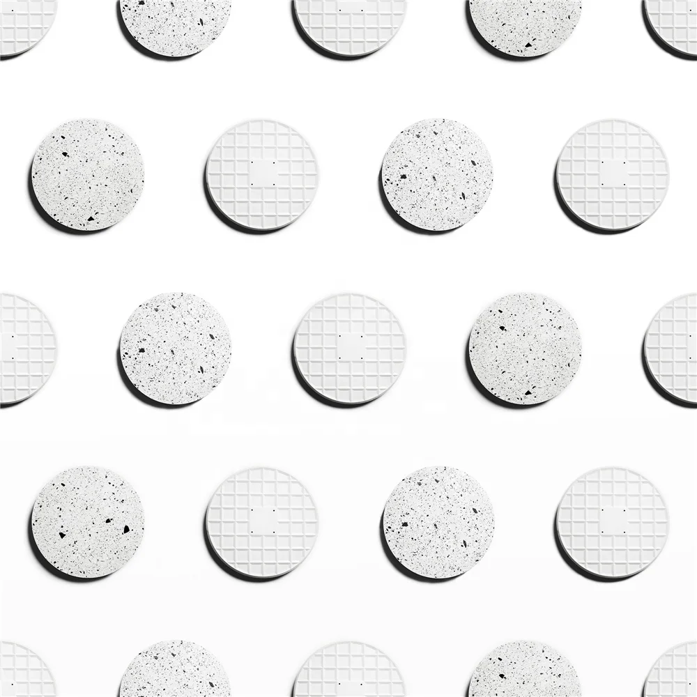 
BENTU I dia700*H1050 terrazzo unique trendy design modern simple restaurant gardern coffee table round top high bar table 