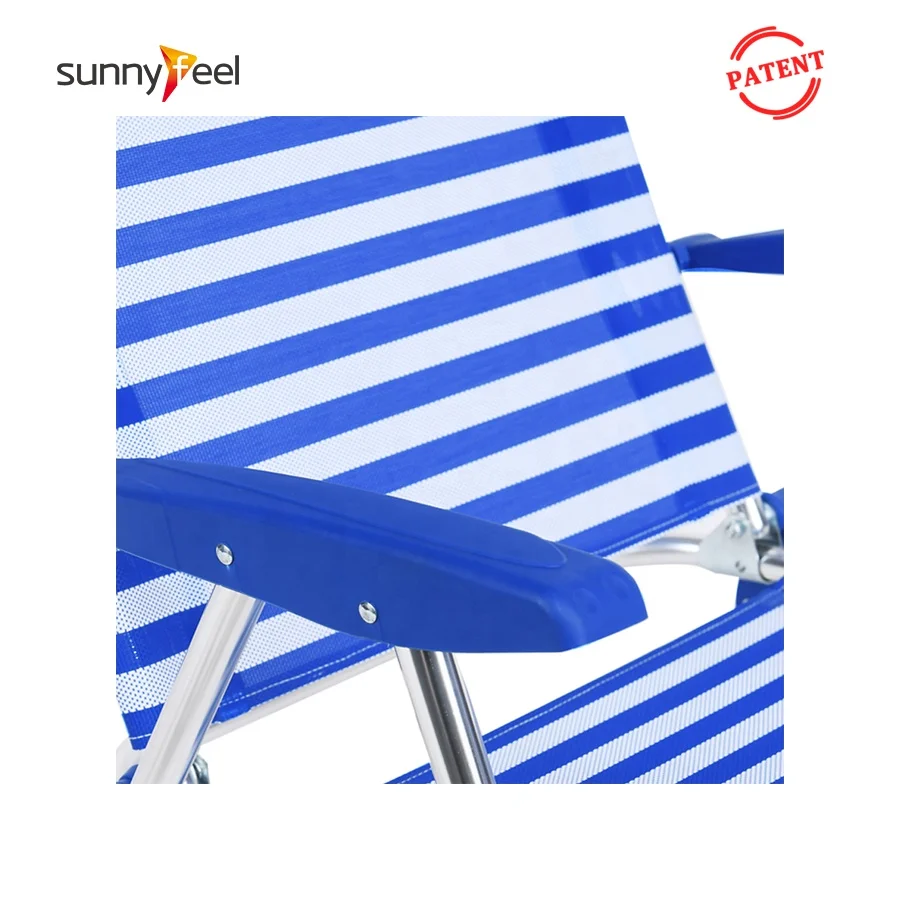 Sunnyfeel открытый алюминиевый легкий высокий складной пляжный стул с
