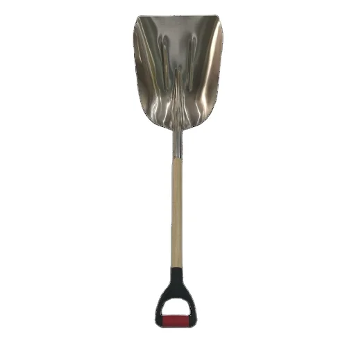 high quality wooden handle 2mm thickness 14# aluminium shovels winter