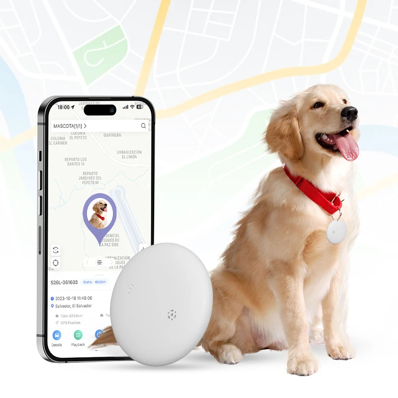 2025 Gift of Security Real-time Location Anti Alarm Dog Cat Collar GPS Tracker Device Waterproof for Pet for Travel Outdoor