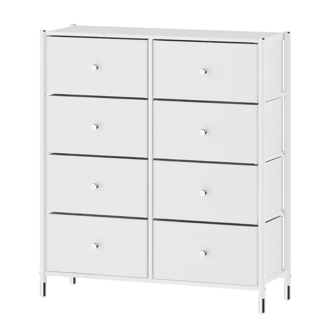 Vintage Dressers 4 Drawers Bedroom Furniture Fabric Storage Cabinet Metal Drawer Organizer