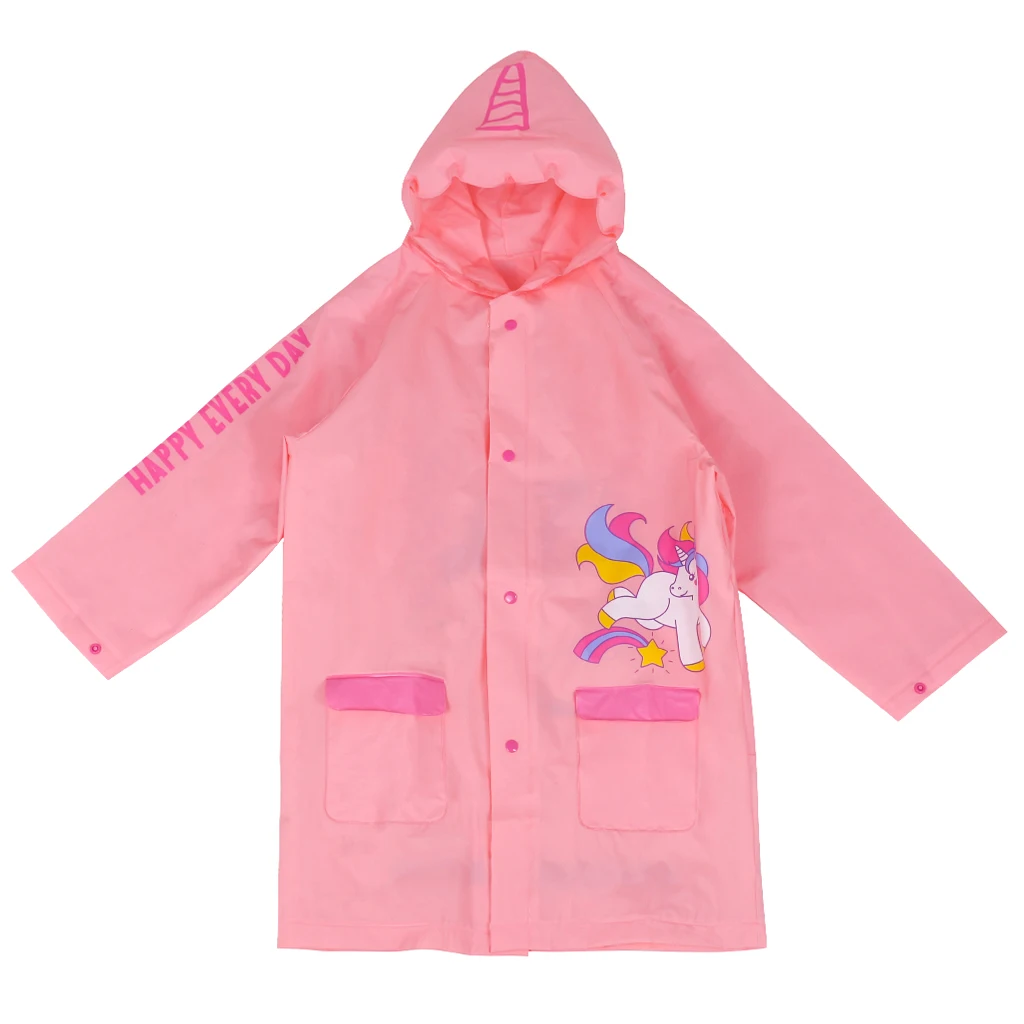 Free Sample New Arrival Latest Design Inflatable Children Kids Raincoat With Hood