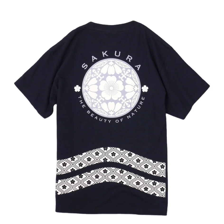 
HIKESHI SAKURA, японские высококачественные мужские футболки с принтом 