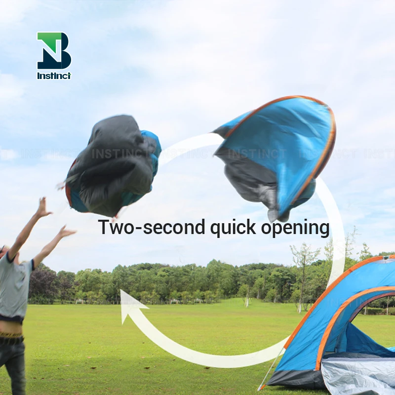 INSTINCT Outdoor camping pop up tent accommodate 3-4 people speed open automatic tent