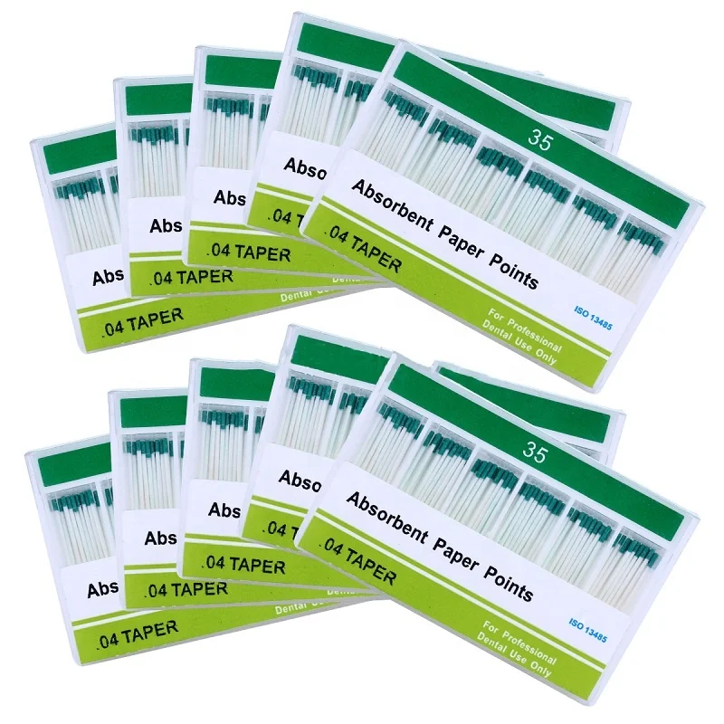 Hot selling 04 Taper 100pcs 35# Dental Absorbent Paper Points