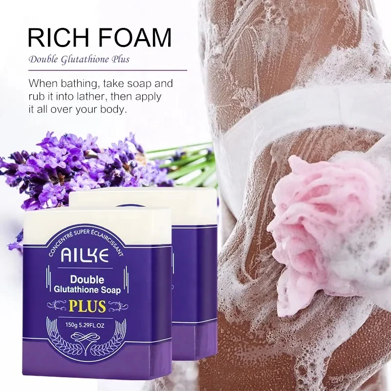 Private Label Face Body Skin Handmade Soap organic Lavender Loofah Soap savon naturel Bar Soap