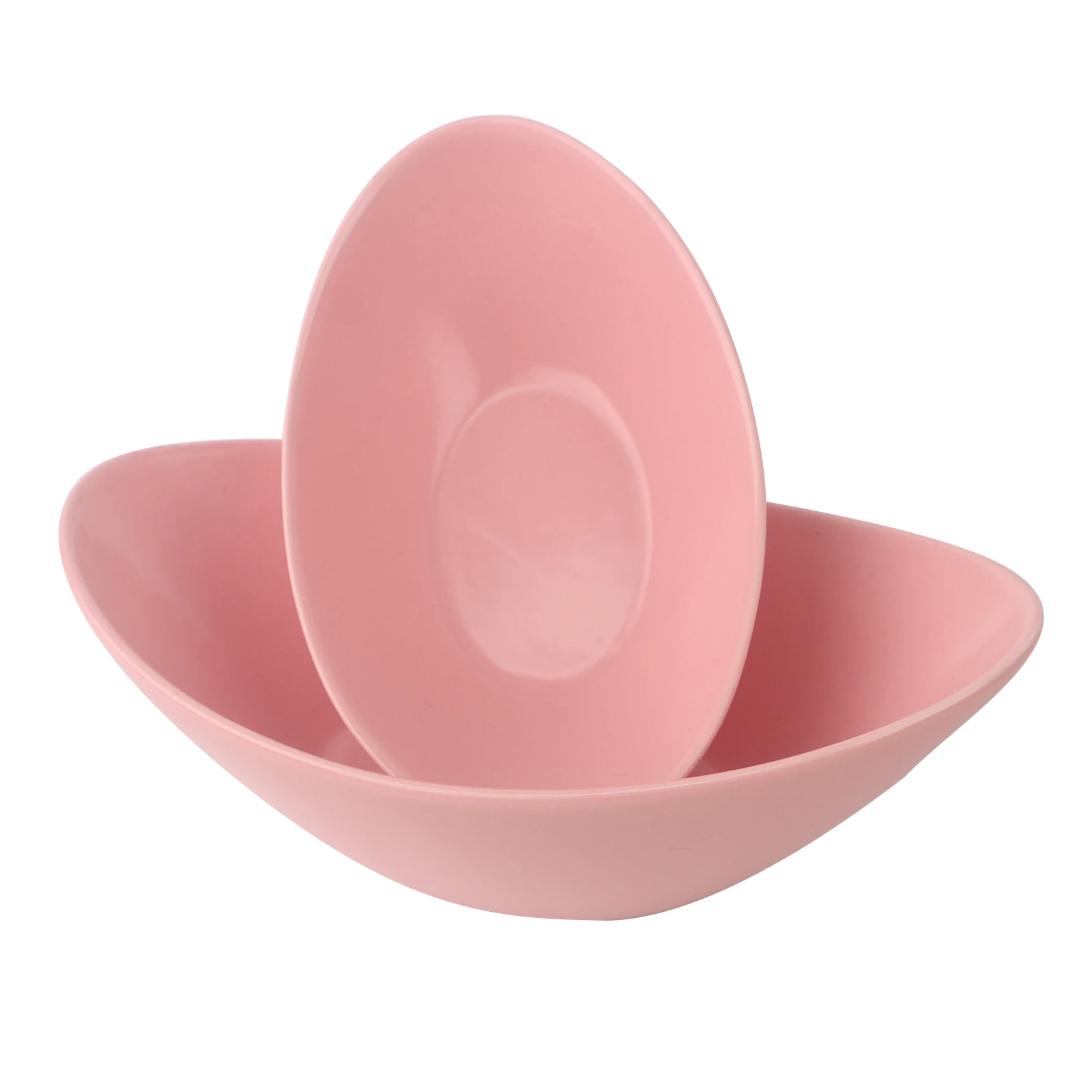 Hot sale Fine red bright matte black color porcelain decorative ceramic bowl Ingots shape bowl