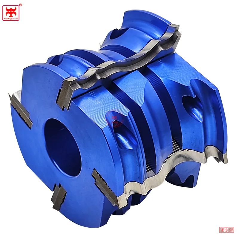 Shaper Cutter Heads with corrugated Knives for Wood Moulder Planer Corrugated knife Cutter Head Customized Profile Cutterheads