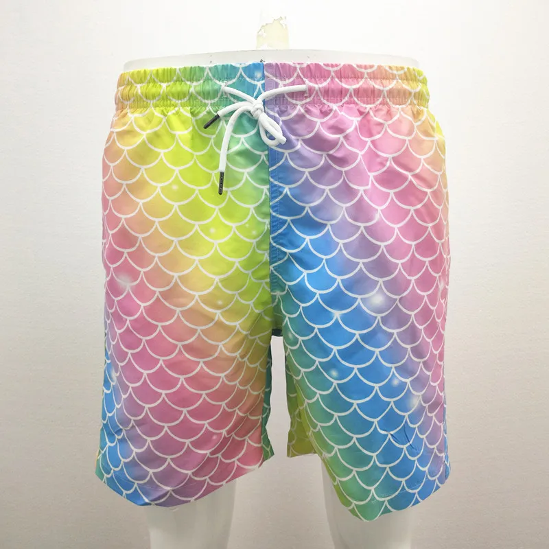Wholesale Factory Price Mermaid Party Supplies High Quality Fish Scale Printing Beach Pants