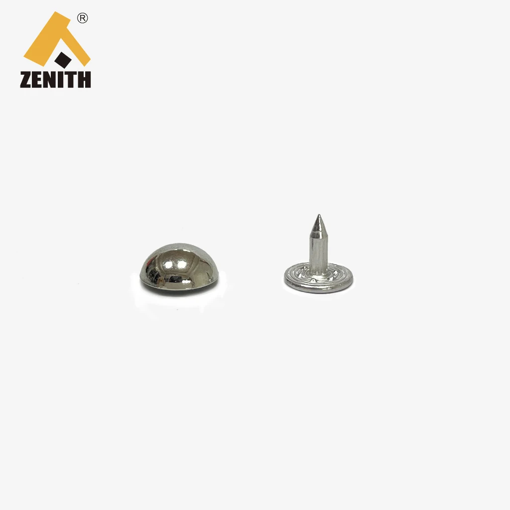 Round Dome Half Ball Zinc Alloy Jeans Rivet Studs Mushroom Metal Rivet Jean Button  For Bags Shoes