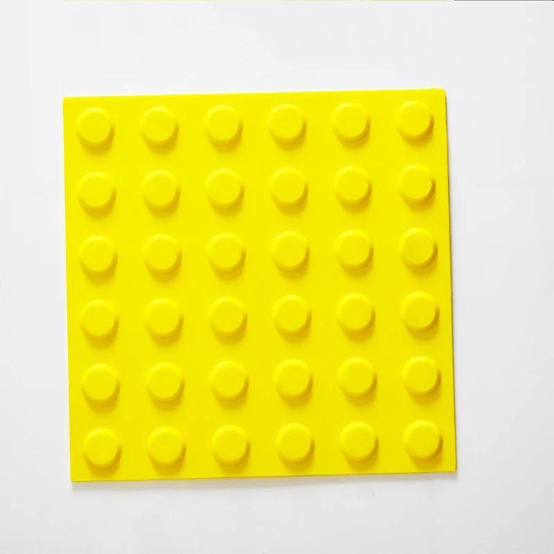 300*300MM PVC/TPE/TPU Non-Slip Floor Tactile Tile with Adhesive Tape