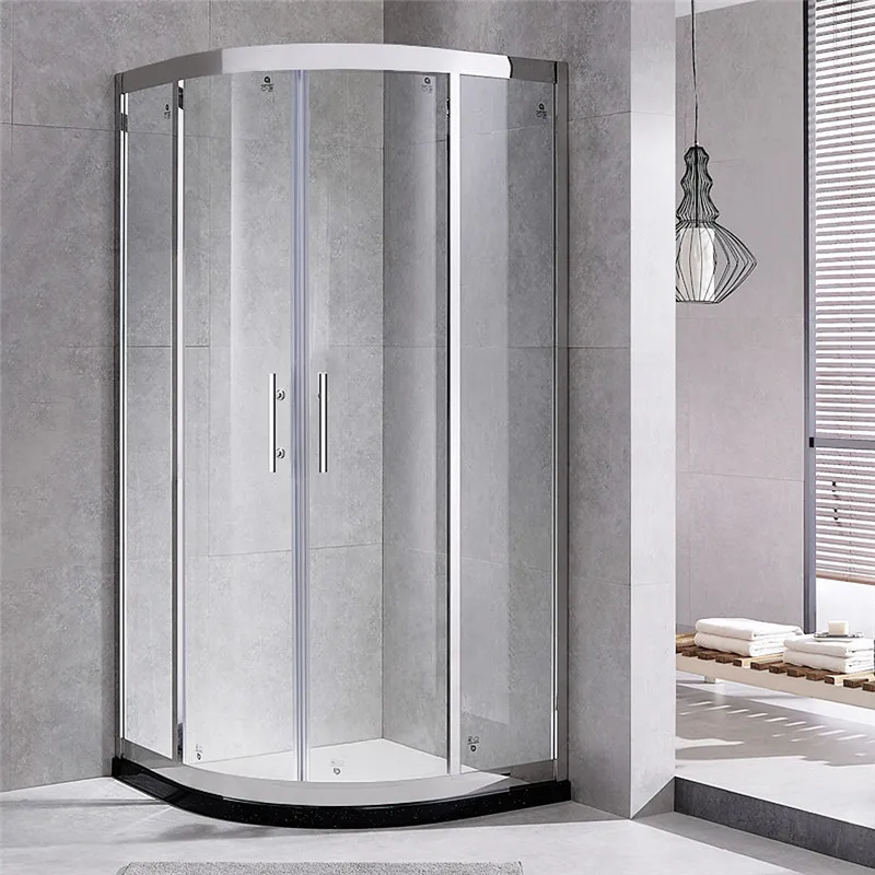 Simple Bathroom Shower Enclosure Tempered Glass Shower Cabin Door Shower Rooms