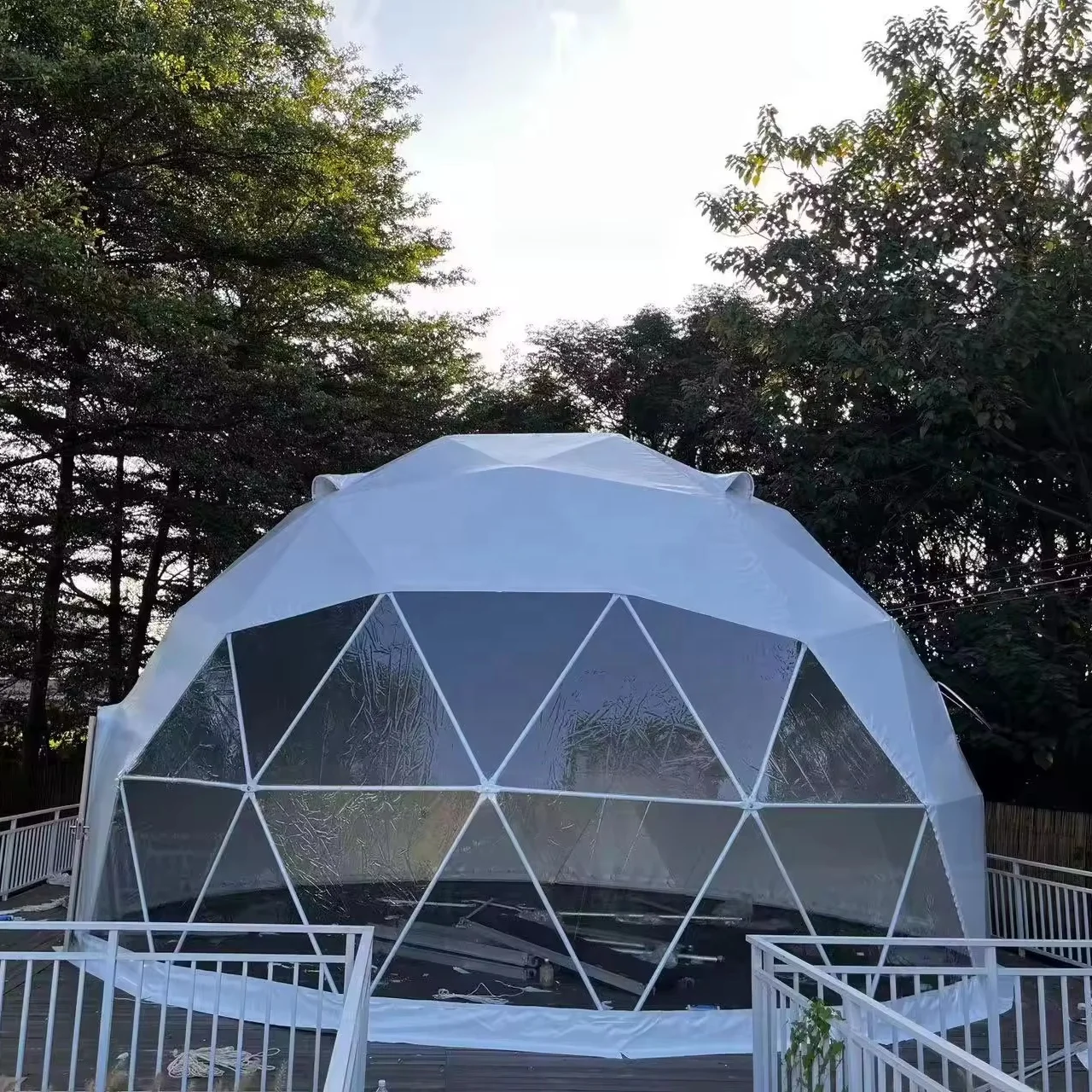 2024 luxury hotel tent outdoor waterproof glamping geodesic dome igloo prefab house for sale
