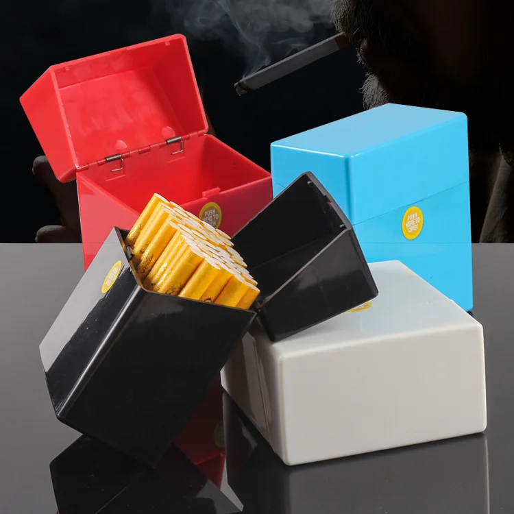 50-pack Large-capacity Cigarette Box With Creative Personality Rough Cigarette Storage Box sealed Plastic Cigarette case