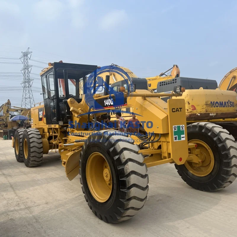 Used 140G Motor graderr Original Japan Bulldozing Machinery wheeled moving type grader for sale
