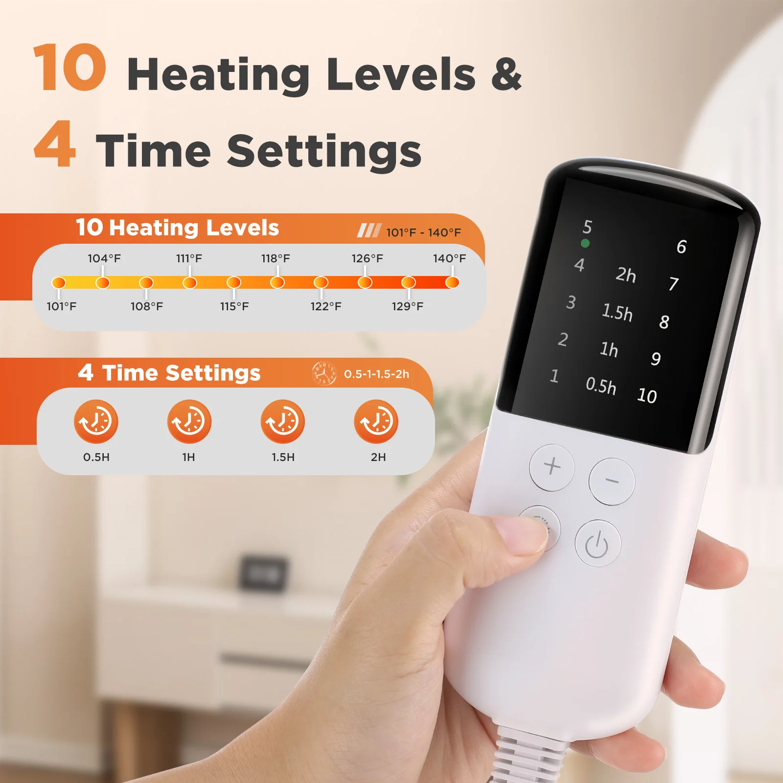 Washable Hand Warmer Menstrual Pain Relief Belly Abdominal Heater Smart Timer Electric Waist Heating Belt