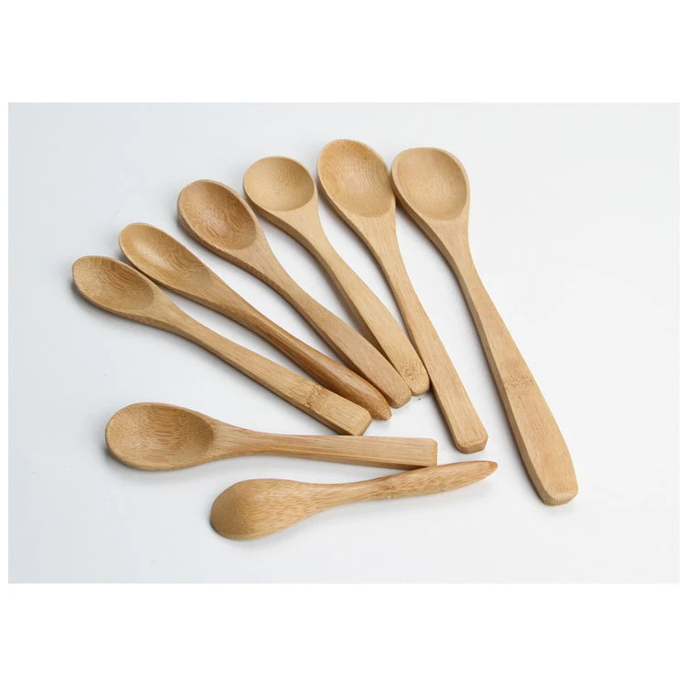 Natural Wood Bamboo Scoop Kitchen Spice Tea Honey Coffee Tools Soup Tea Personalized Bamboo Spoon