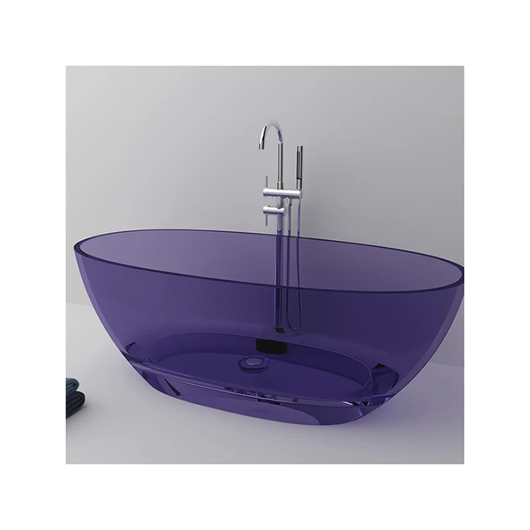 Высококачественные прозрачные акриловые домашние ванны Badewanne отдельностоящие Роскошные полимерные