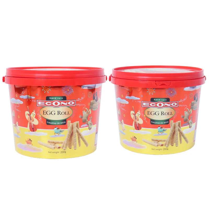 Best price plastic iml chocolate candy packaging food bucket tub container with lid cookies plastic packaging containers