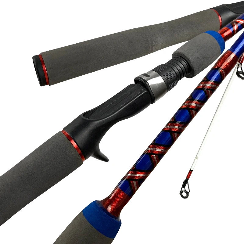 Wholesale Ugly Stick Casting Fishing Rods M Action 1.98m 2 Sections Casting Fishing Rods Economic Fiber Glass Fishing Rods