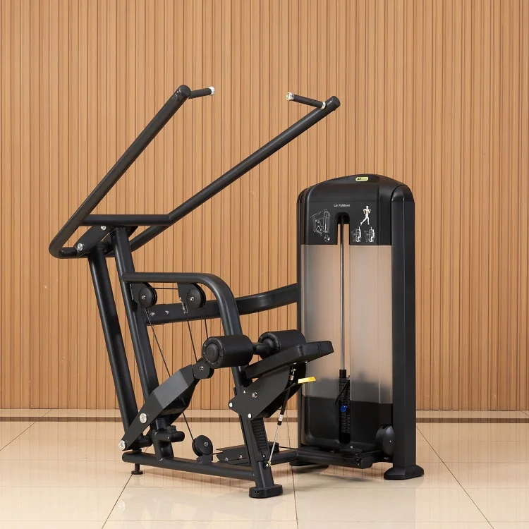 Vertical Traction machine seated Lat Pulldown cable machines for exercising the back muscles