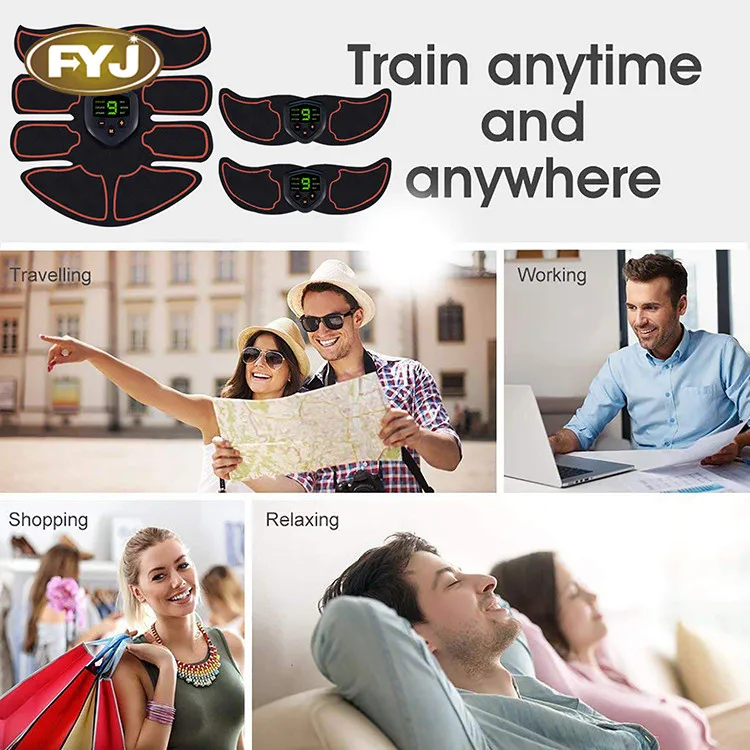 best sellers 2020/2021 electric ems abs muscle stimulator slimming trainer for body fitness muscle building