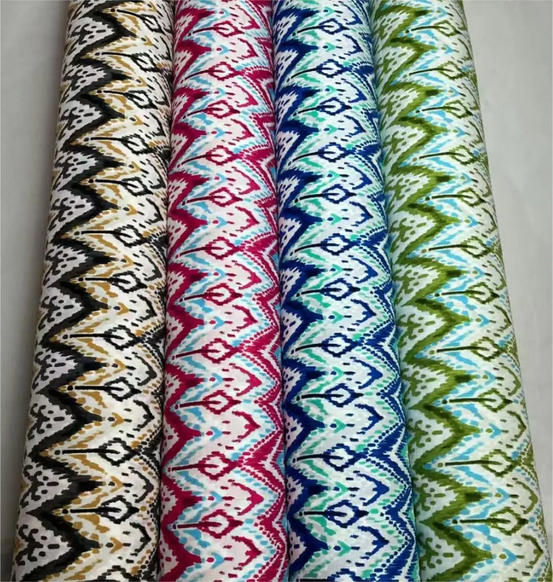 2024 Hot Sale Customization Fashion Design Printed Soft 100 Rayon Poplin Viscose Hawaii Fabric