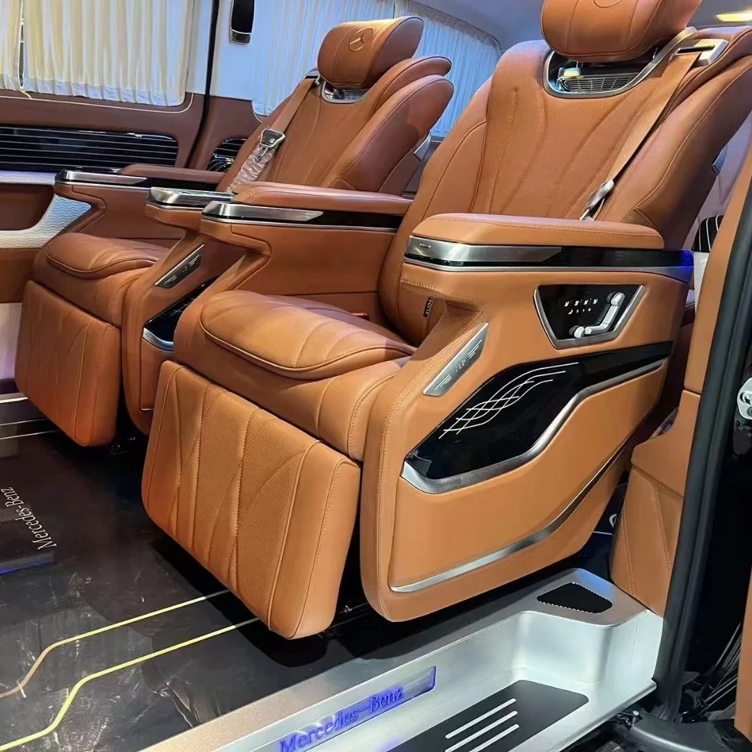 2023 Factory Vip Bus Seat Full Leather Van Seat For Mercedes Vito W447 Premium Executive Seats