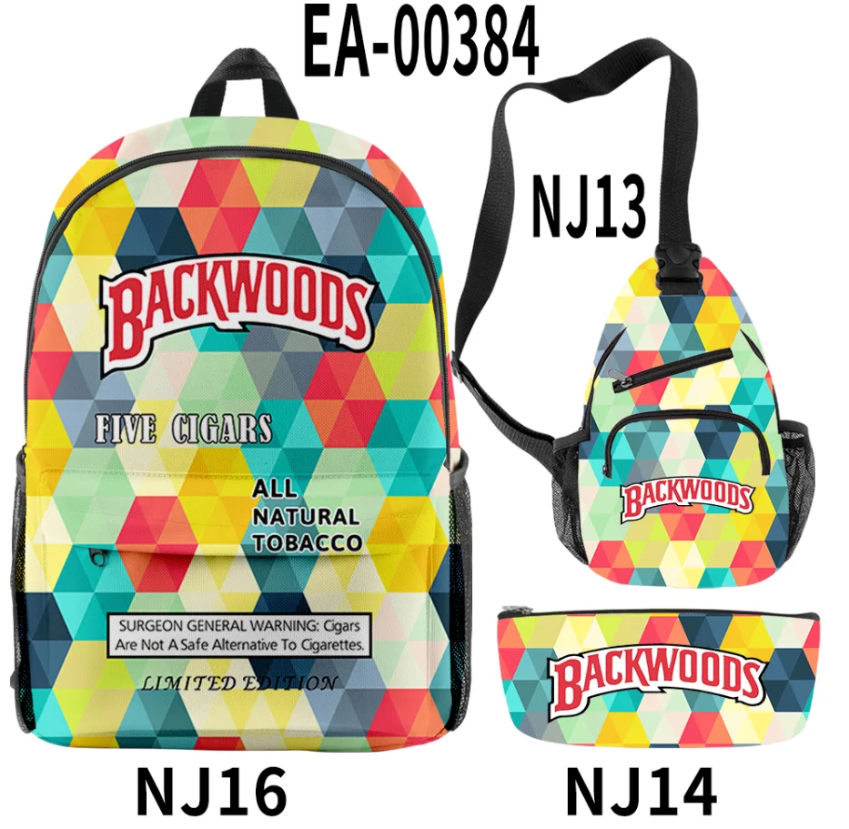 
NEW 3pc set casual bags sport backpack cigars backwoods cigar pack 
