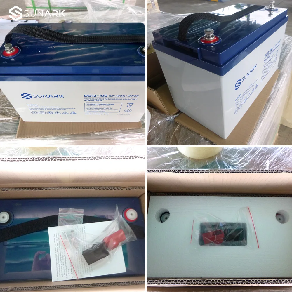 SunArk Best Quality Maintenance Gel Battery 12V 200Ah 200Amp Deep Cycle AGM Batteries