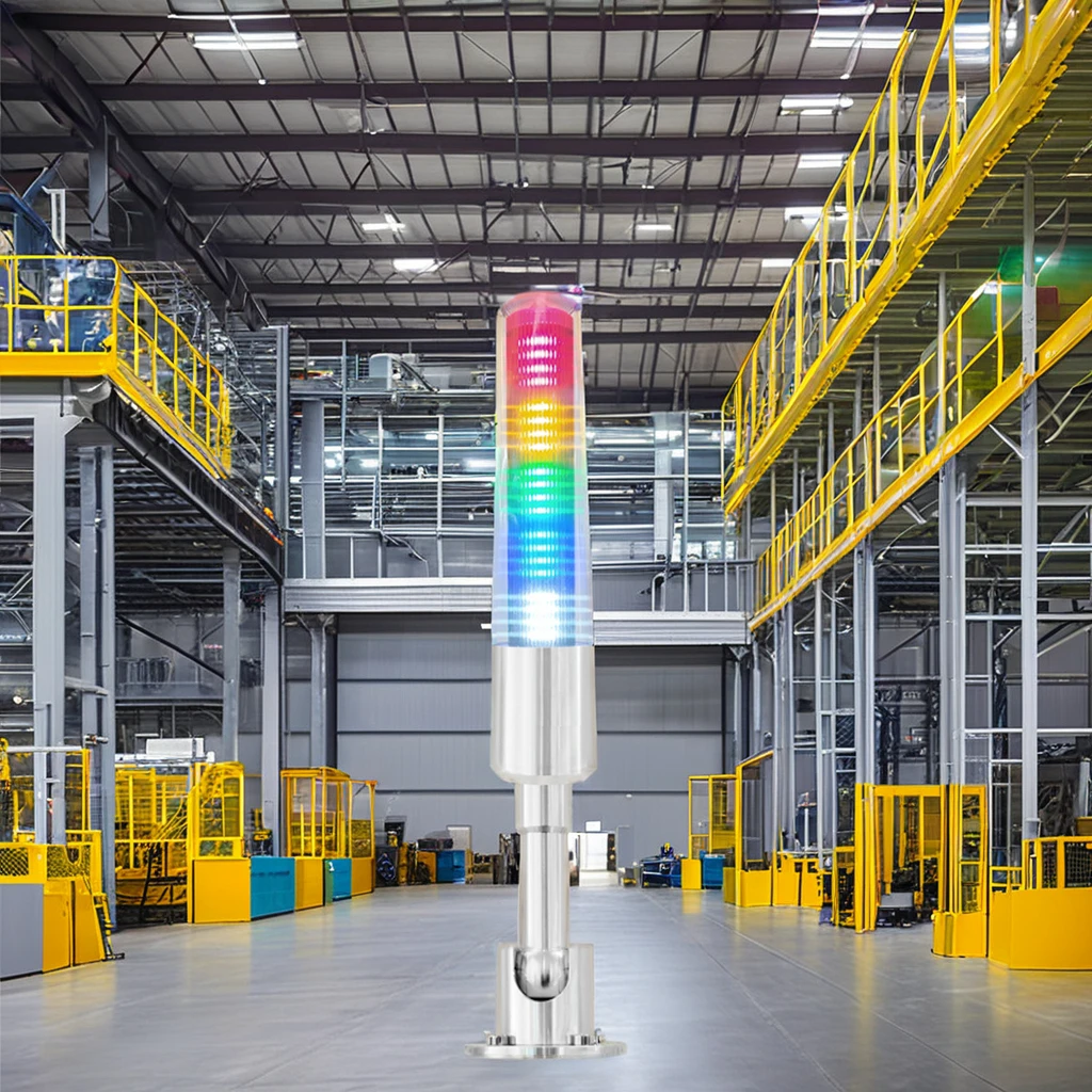 ONN-M4S-F LED Signal Tower Light Buzzer/Steady/Flash PC Lampshade  Tri-color Cnc Machine Tool lights