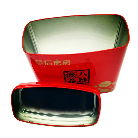 
Square-shapef Storage Box Tinplate Candy Tin Metal Cans metal box 