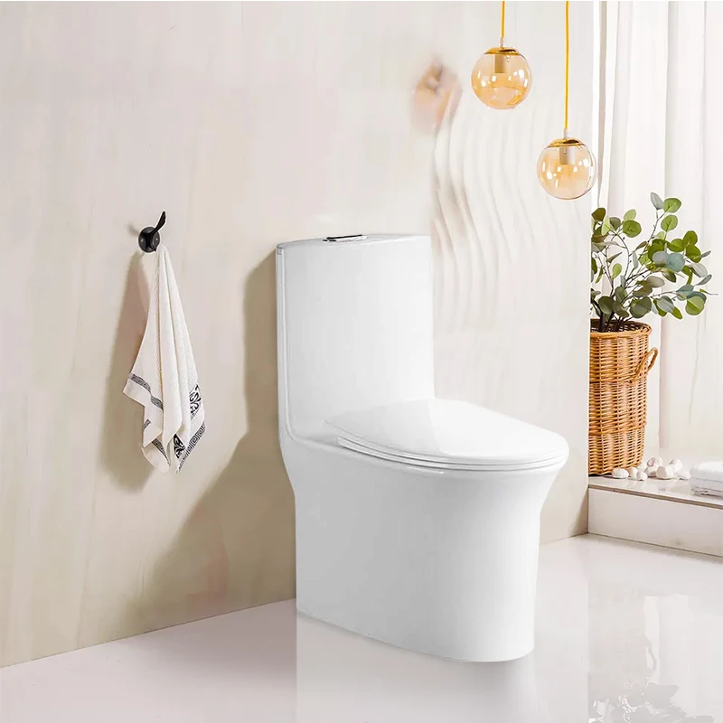 Cheap Sanitary Ware Bathroom Ceramic Wc Toilet Set Washdown One Piece Toilet Water 250mm  Closet