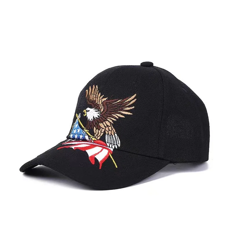 2024 New style of baseball caps outdoor adjustable sport golf hats with embroidery eagle for men snapback hat
