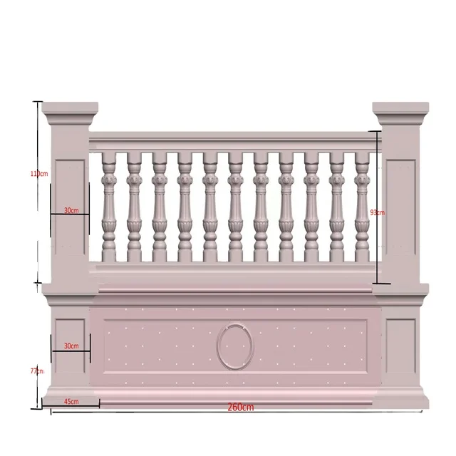 Renfa High Quality ABS Plastic Concrete Baluster and Column Moulds for Sale